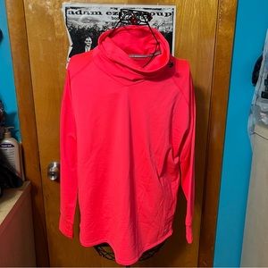 Nike Dri-Fit Relay Midweight Running Sweatshirt Size large Neon Coral Pink